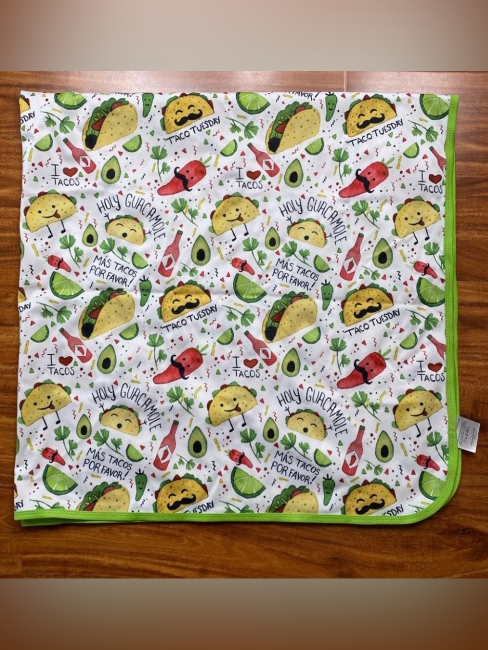 NWOT New BapronBaby Taco Party Splash Mat Waterproof Catch-All Highchair Mat